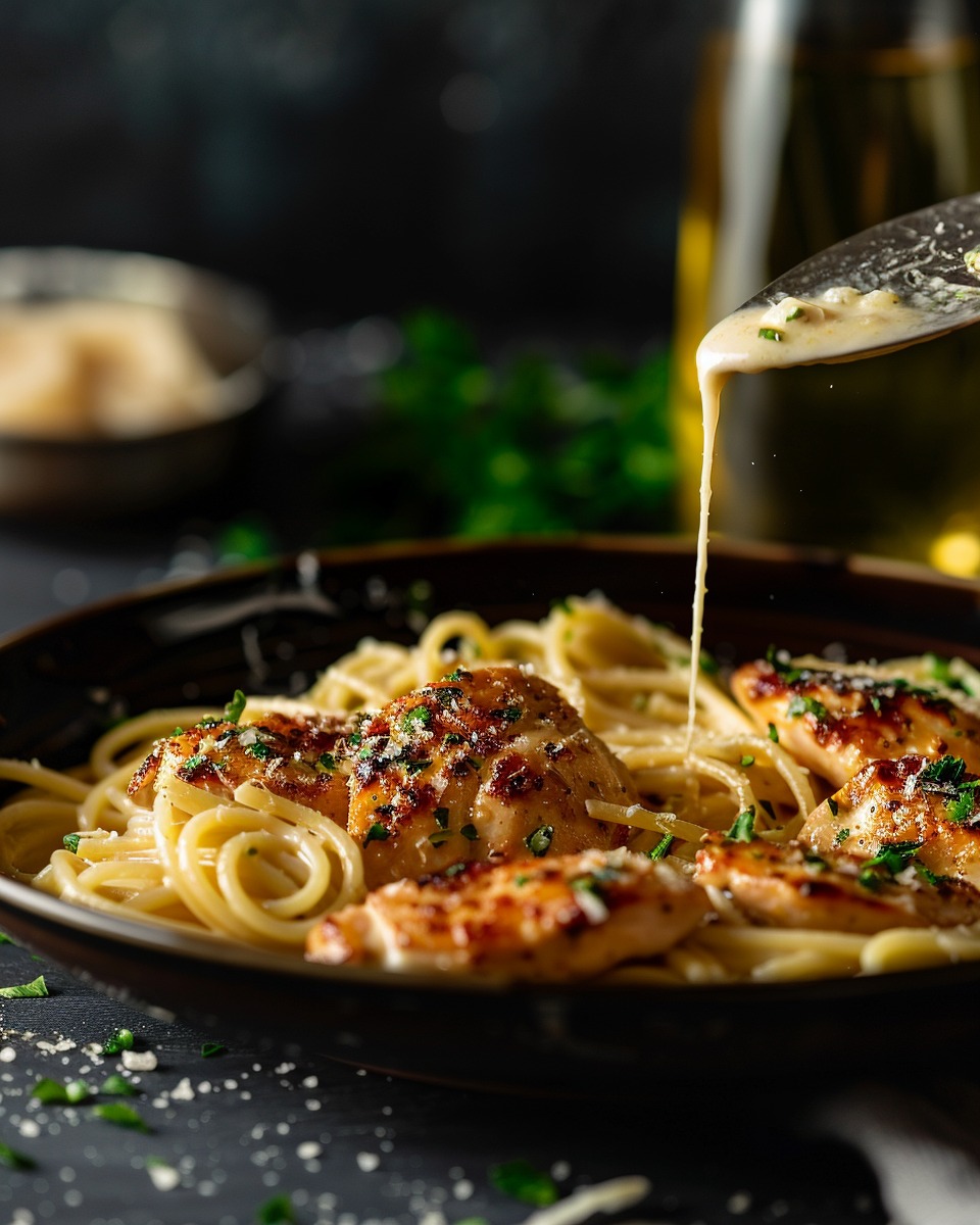 Garlic Parmesan Chicken Pasta: Quick & Creamy Delight
