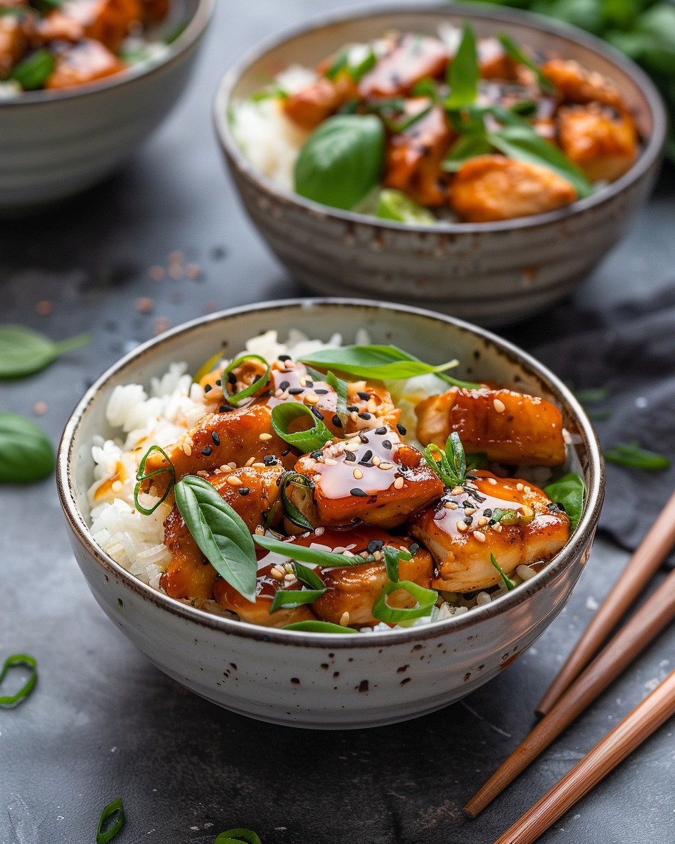 Hot Honey Chicken Rice Bowls: Quick & Flavorful in 35 Mins