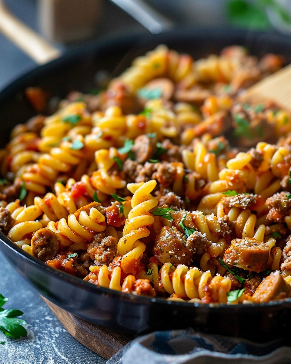 Italian Sausage Pasta Skillet: Quick & Flavorful in 35 Mins