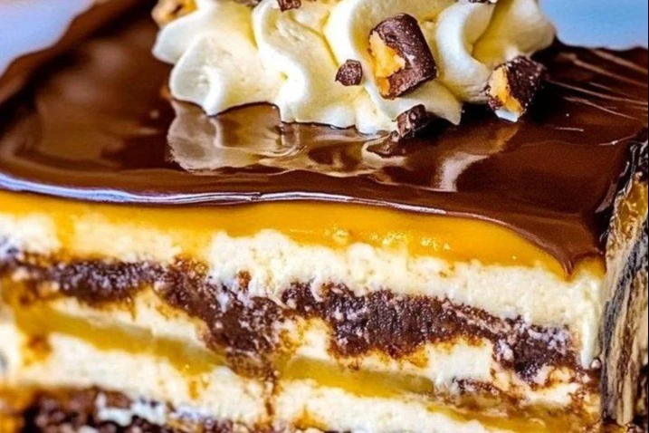 5 Layer Turtle Lasagna Dessert: Decadent &amp; Delicious!