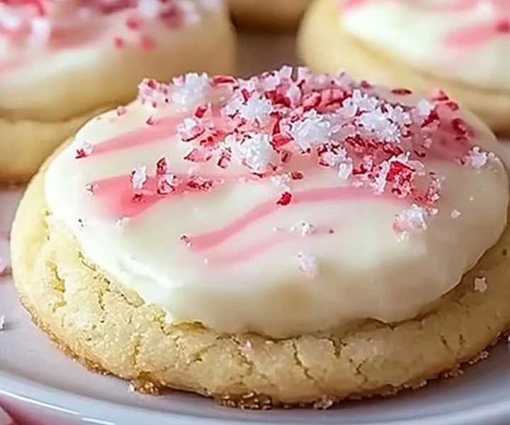 Peppermint Cheesecake Cookies 🎄🍪