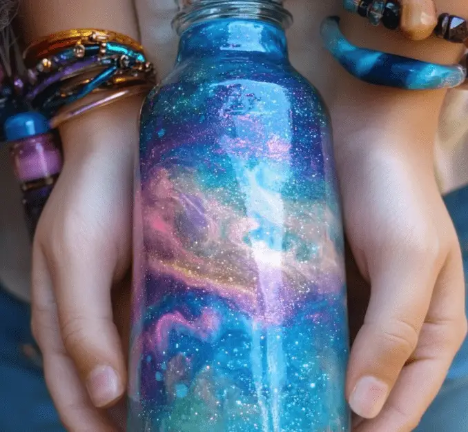 Glowing Galaxy in a Jar