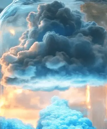 Magical Rainbow Clouds in a Jar