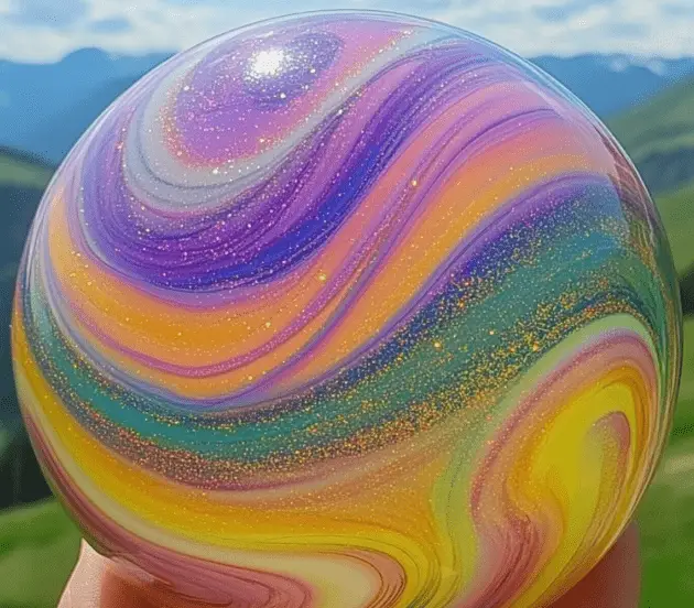 Homemade Rainbow Bouncy Balls