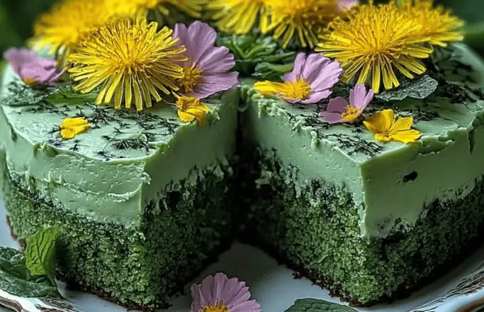 Dandelion and Nettle Cake: A Unique, Wholesome Dessert Straight from Nature