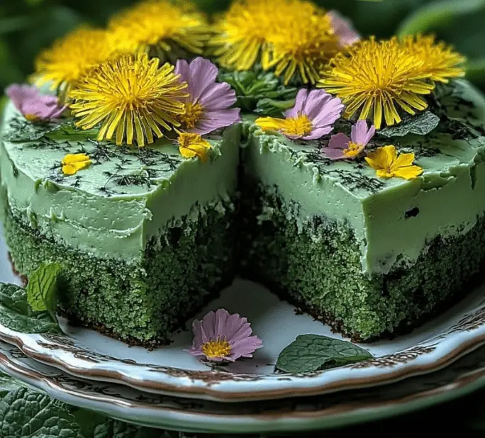 Dandelion and Nettle Cake