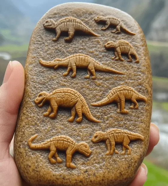 DIY Dinosaur Fossil Rocks