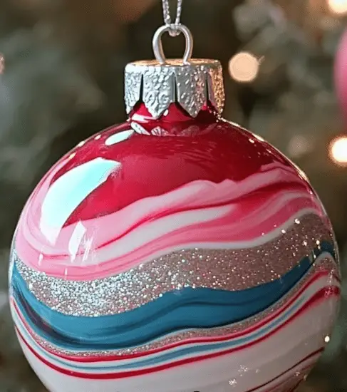 DIY Hydro Dipped Ornaments