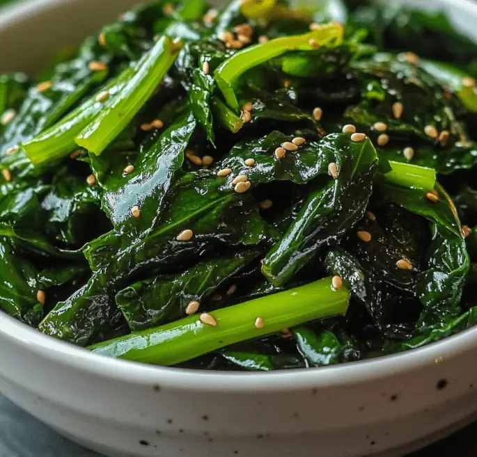 Garlic Sautéed Dandelion Greens