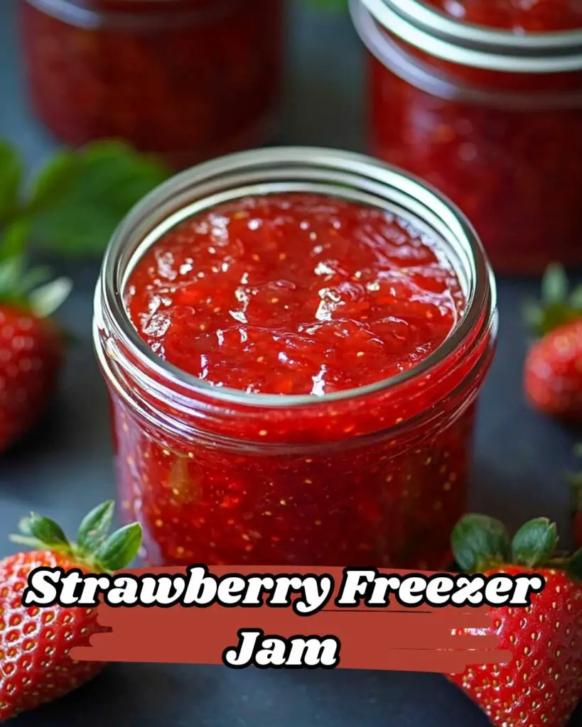 Homemade Strawberry Freezer Jam Recipe – An American Treat