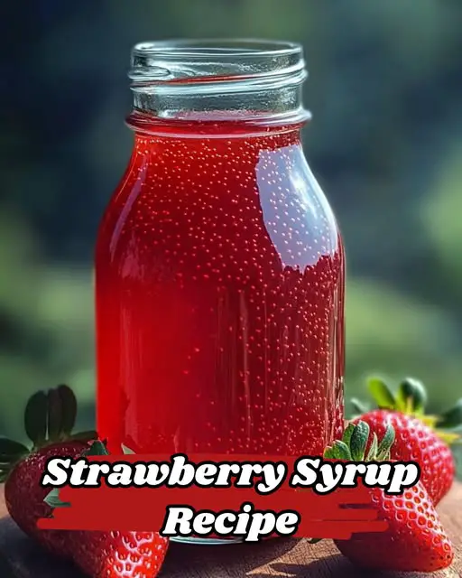 homemade strawberry syrup
