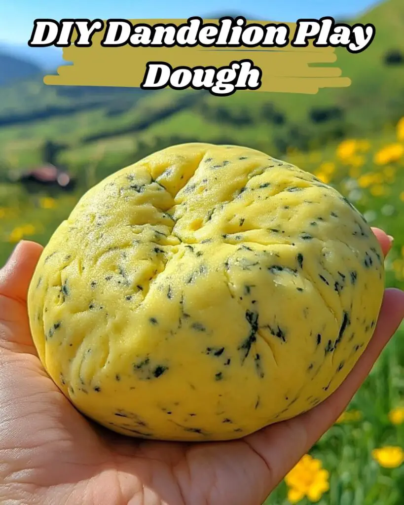 DIY Dandelion Play Dough
