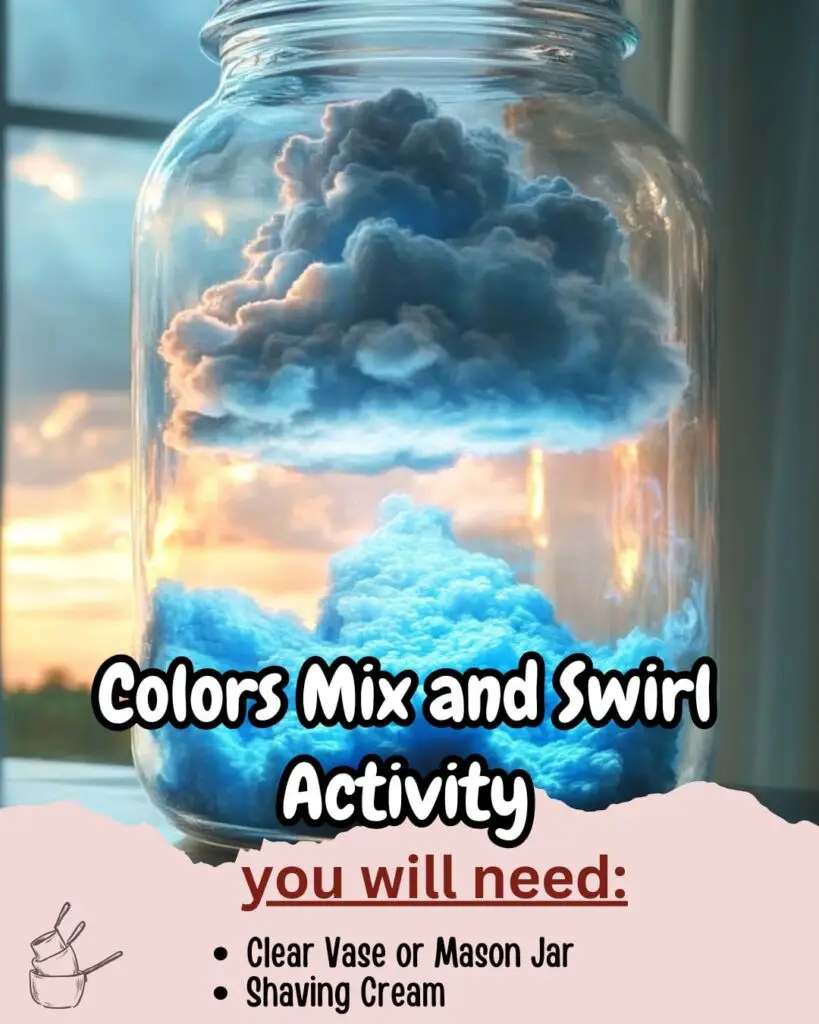 Magical Rainbow Clouds in a Jar