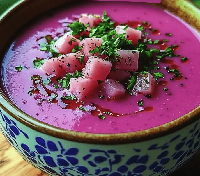Chilled Rhubarb Soup