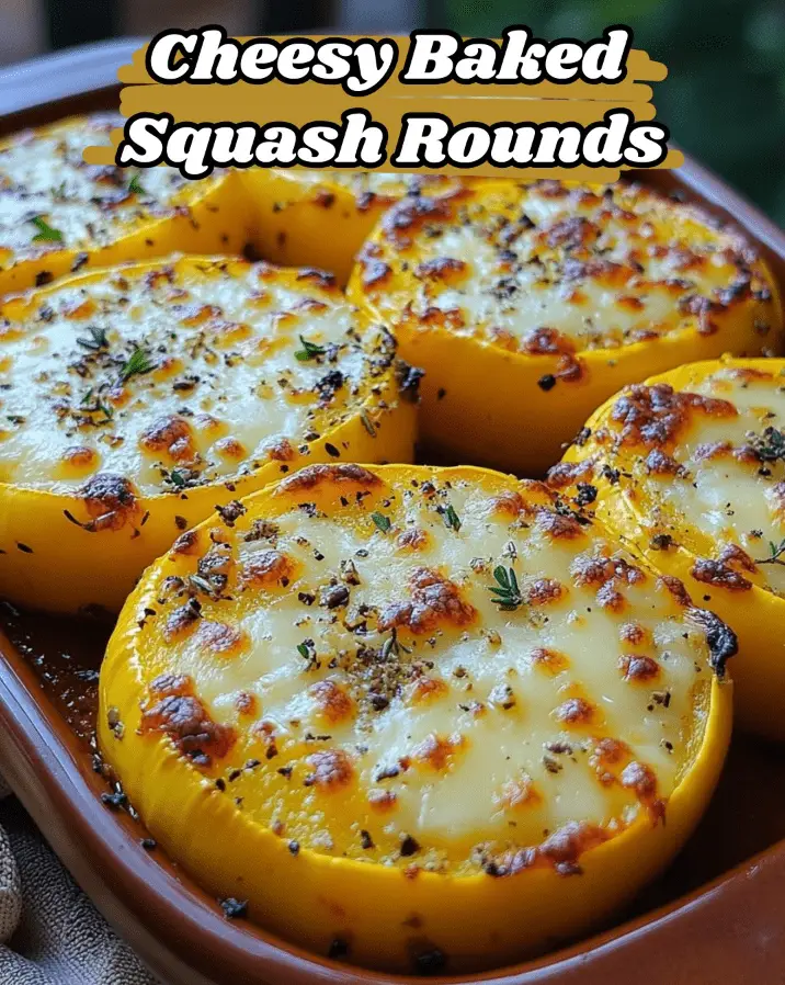 Cheesy Baked Squash Rounds