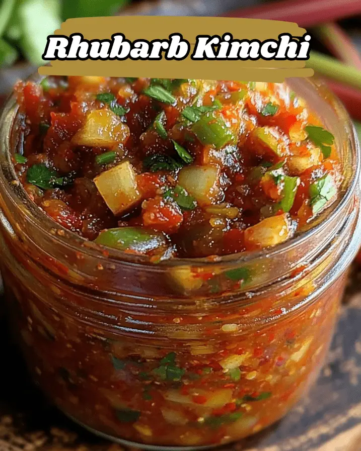 Rhubarb Kimchi