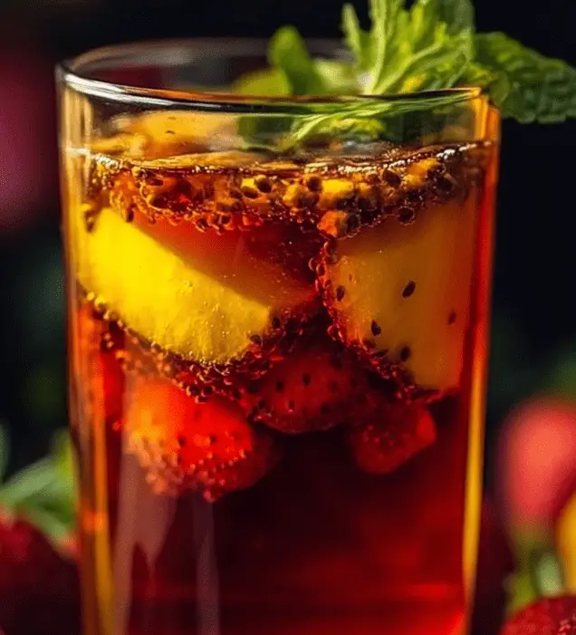 Roasted Dandelion Strawberry Tea