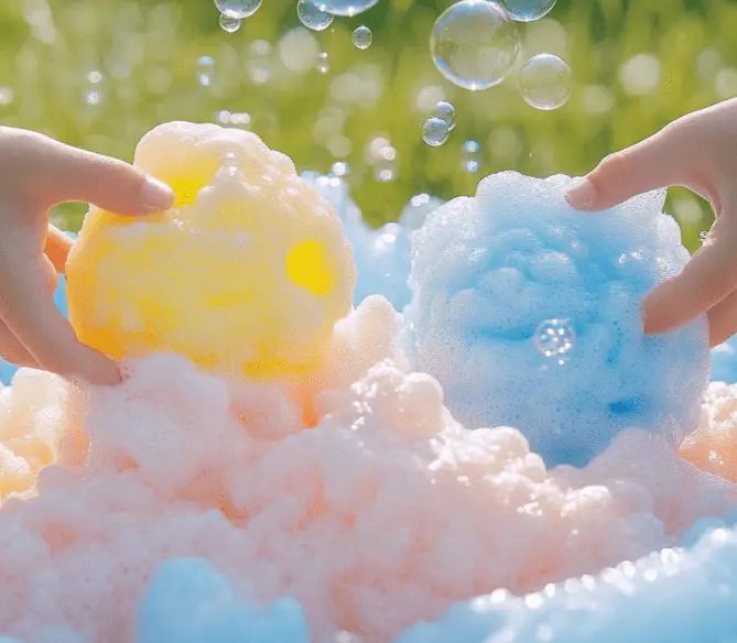 Bubble Foam Sensory Play