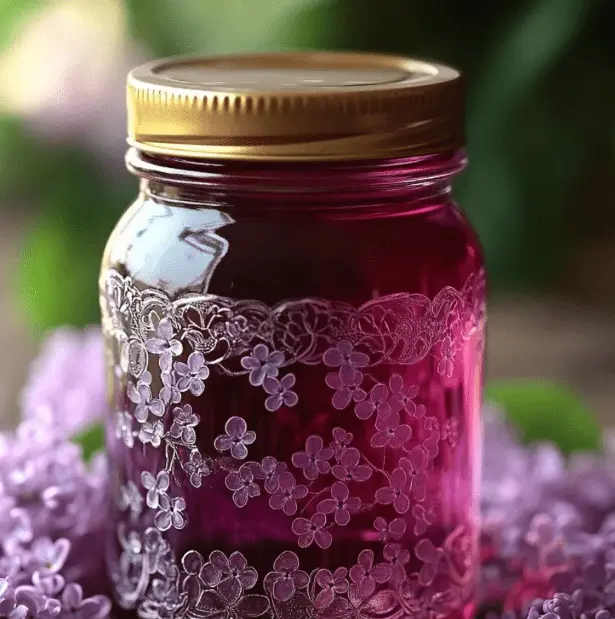 homemade lilac syrup