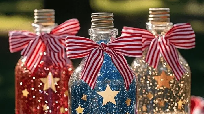 4th of July Glitter Jar: A Dazzling DIY Decoration for Your Celebration