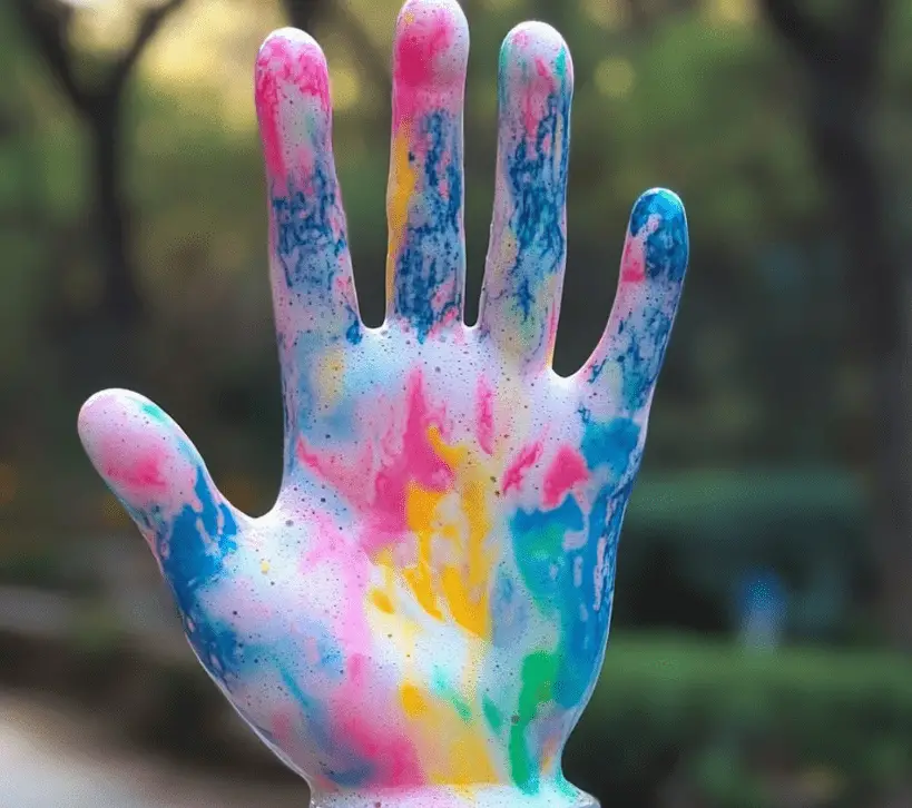 Fizzing Hands Science Experiment