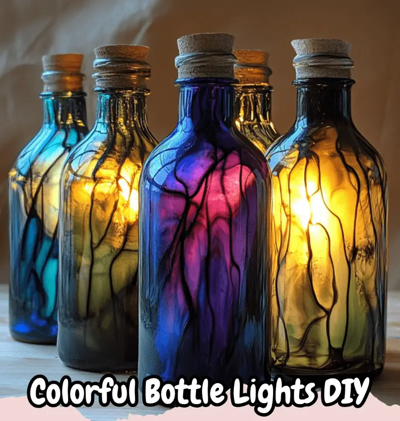 Colorful Bottle Lights DIY
