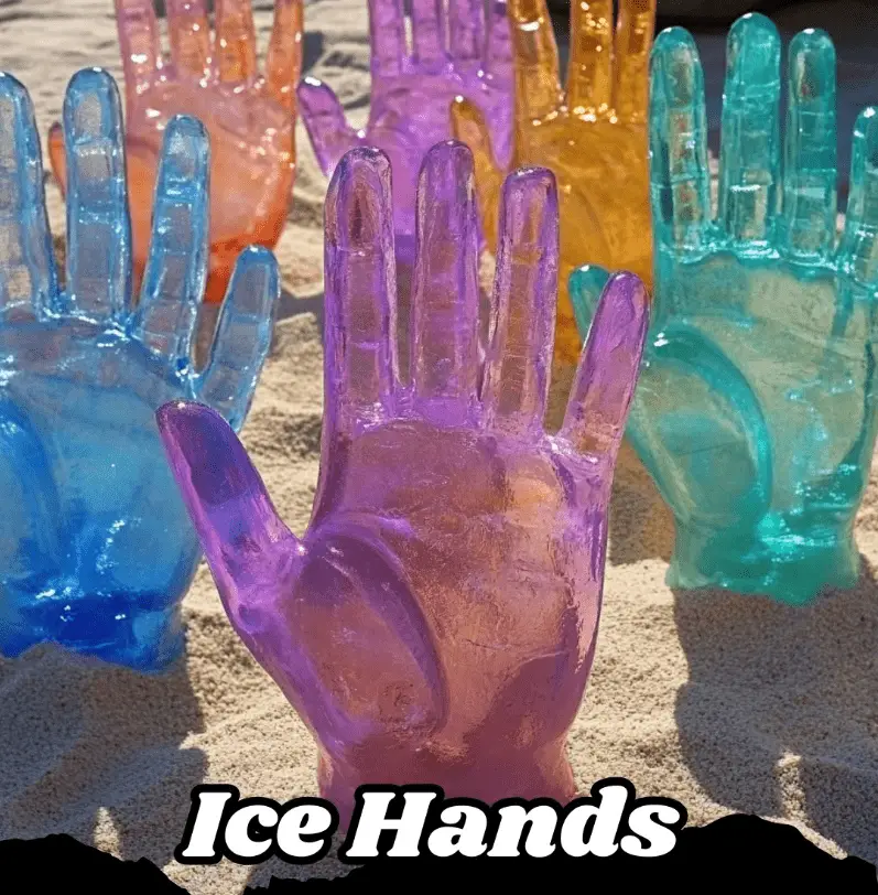 Ice Hands Halloween Craft