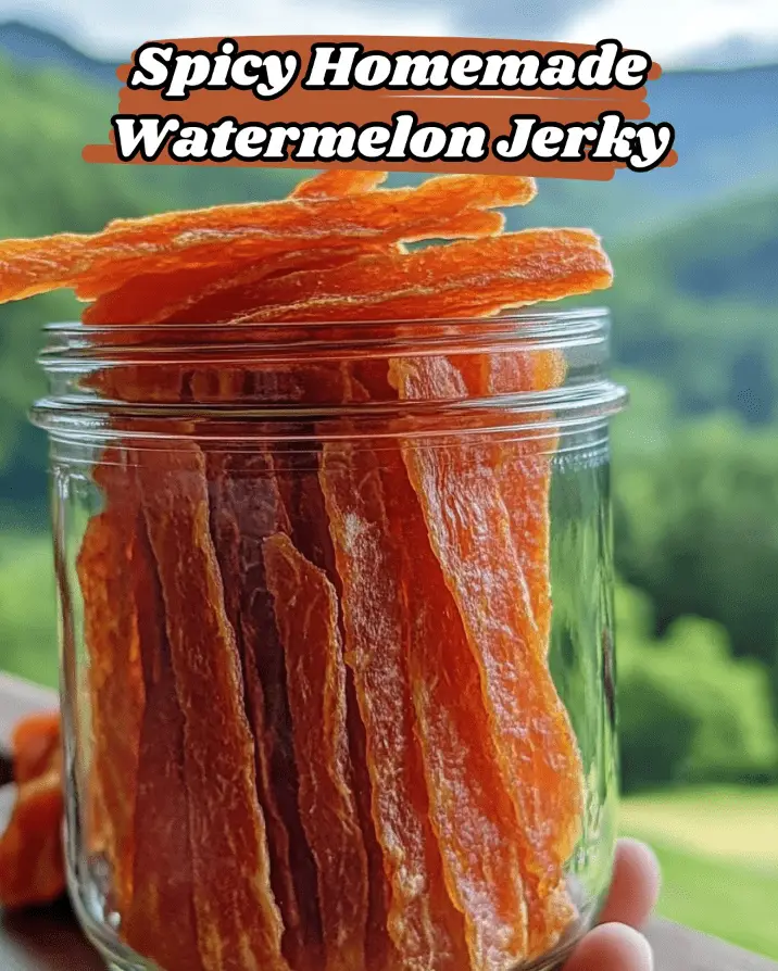 Spicy Watermelon Jerky at Home