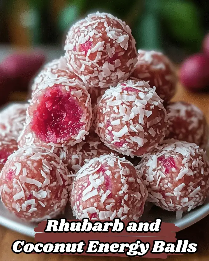 Rhubarb and Coconut Energy Balls