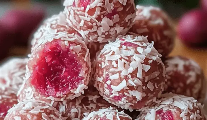 Rhubarb and Coconut Energy Balls: A Tasty No-Bake Snack for Healthy Energy