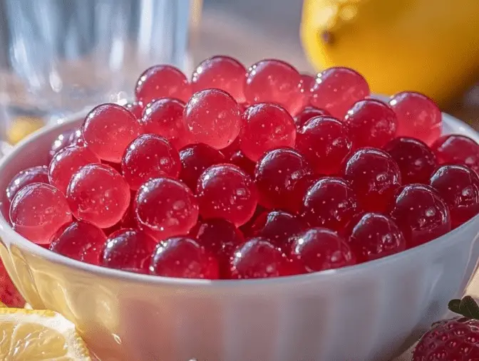 Strawberry Popping Boba