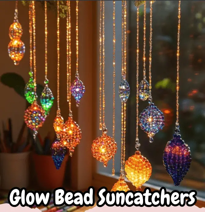 Melted Bead Suncatchers That Glow
