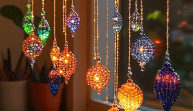 Melted Bead Suncatchers That Glow: A Bright and Simple DIY Project