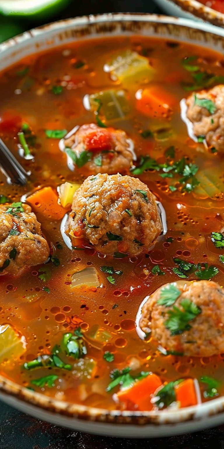 Mexican Meatball Soup
