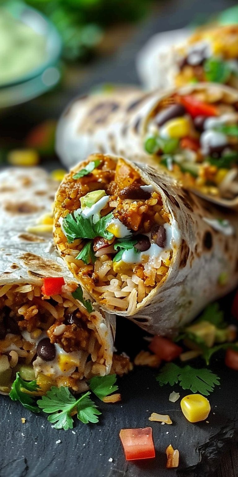 10-Minute Vegan Burrito Wraps