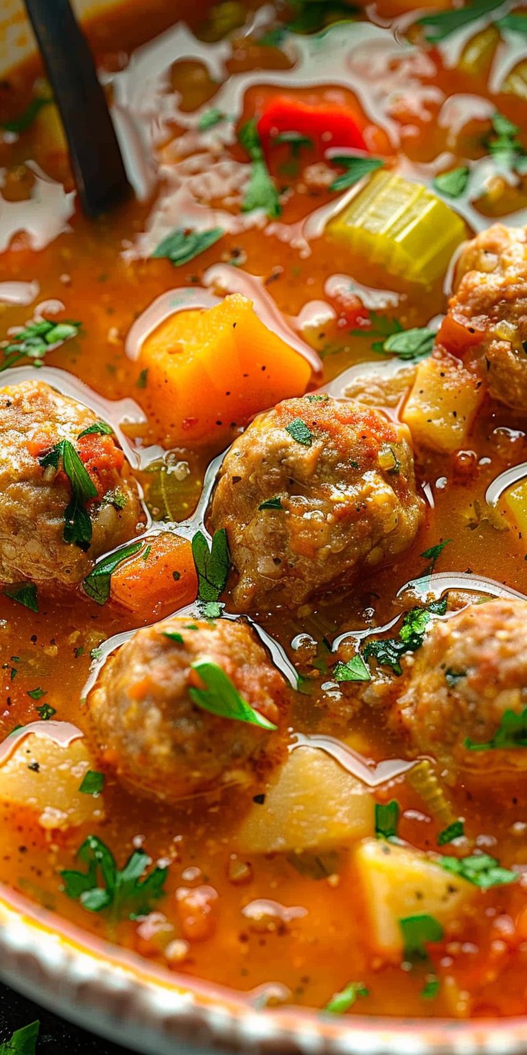 Mexican Meatball Soup