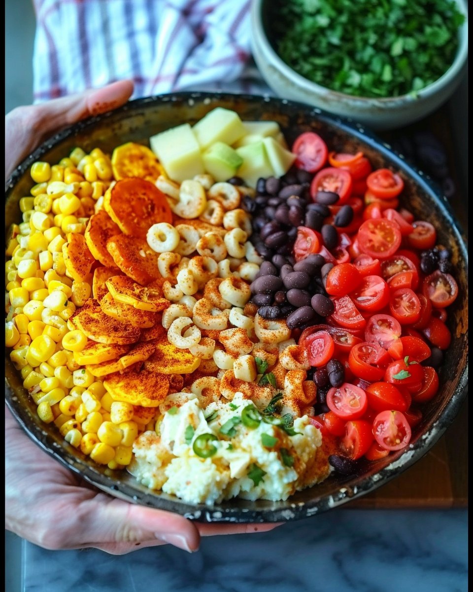 Sheet pan vegan high protein breakfast burrito bowl