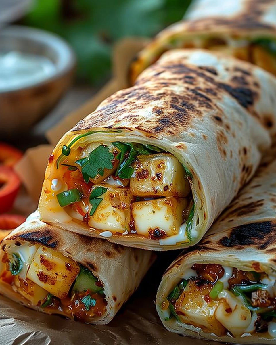 Sweet Chili Halloumi Wraps
