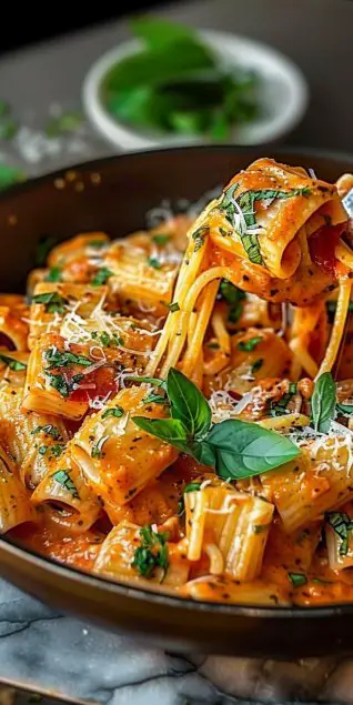 Creamy Tomato Garlic Pasta