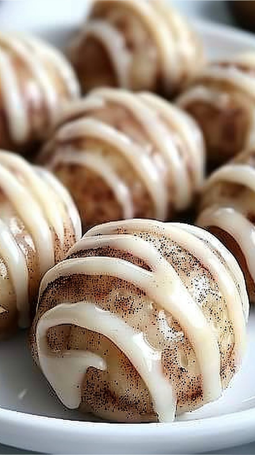 Cinnamon Roll Protein Bites