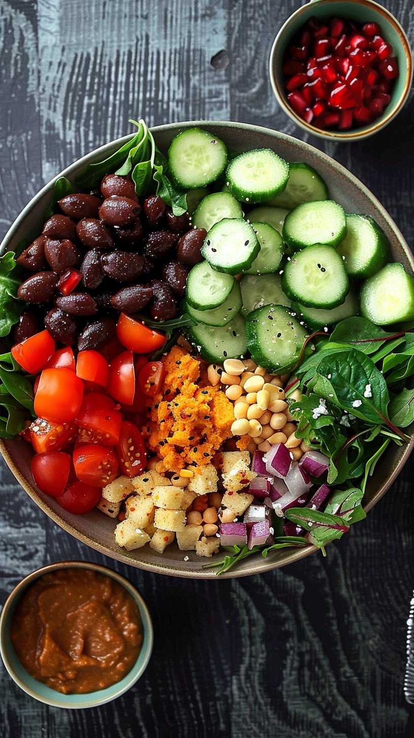Healthy Greek Bowls (Vegan)