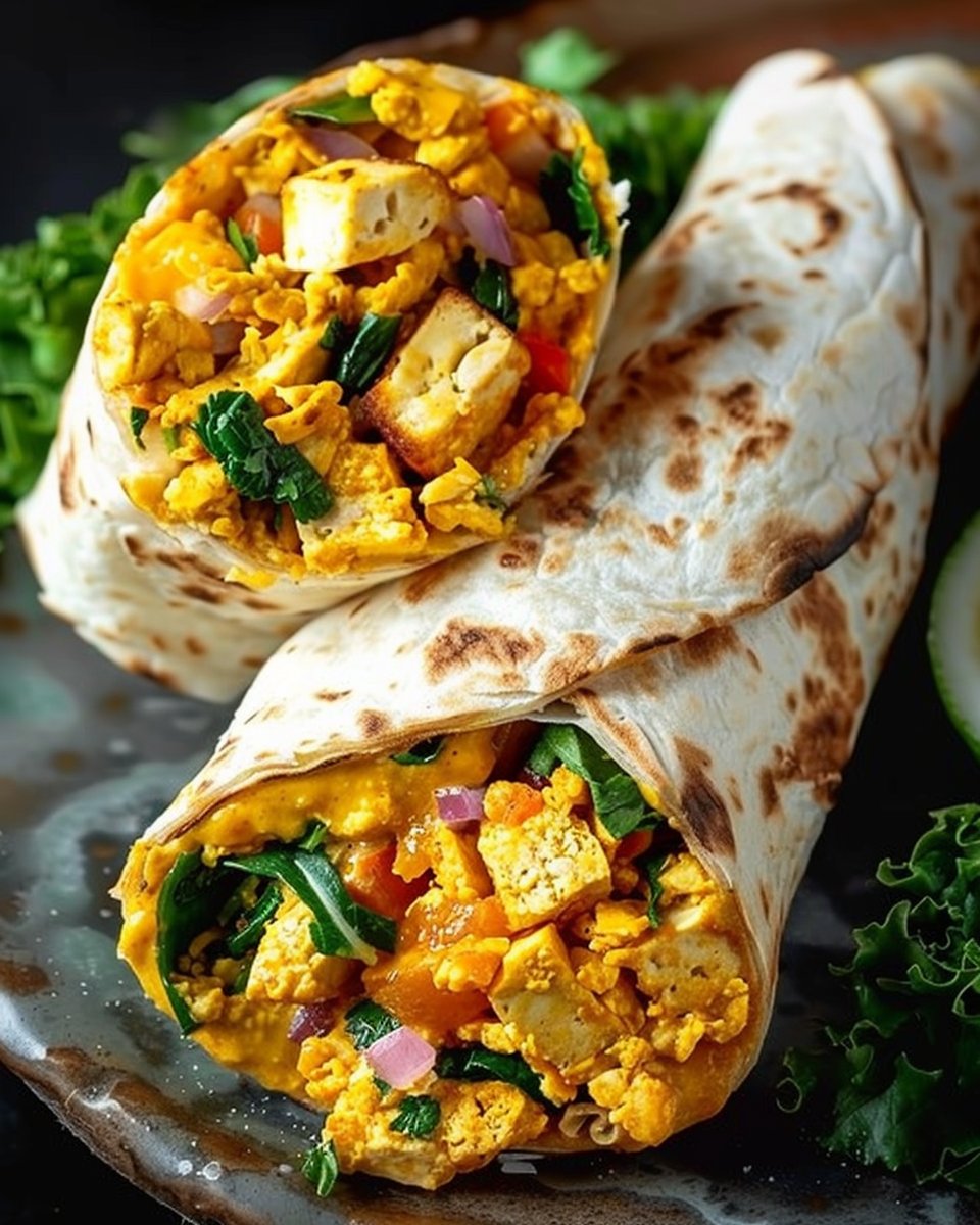 Tofu Scramble Wrap