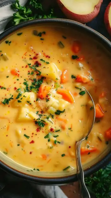 Creamy Vegan Carrot Potato Soup