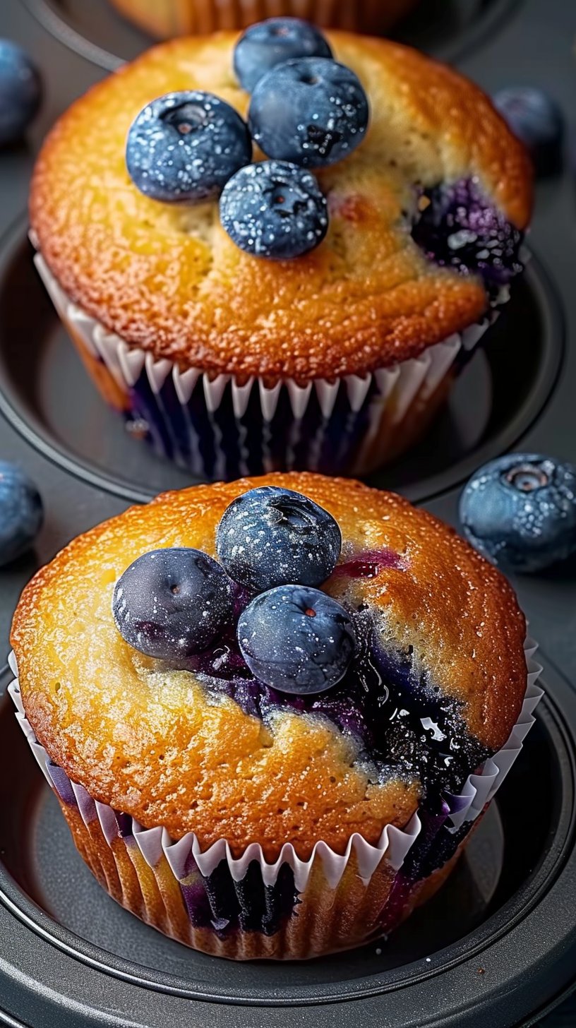 Hearty Blueberry Protein Muffins