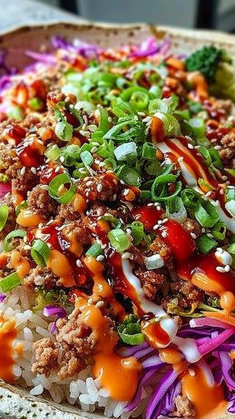 Bang Bang Ground Turkey Rice Bowls
