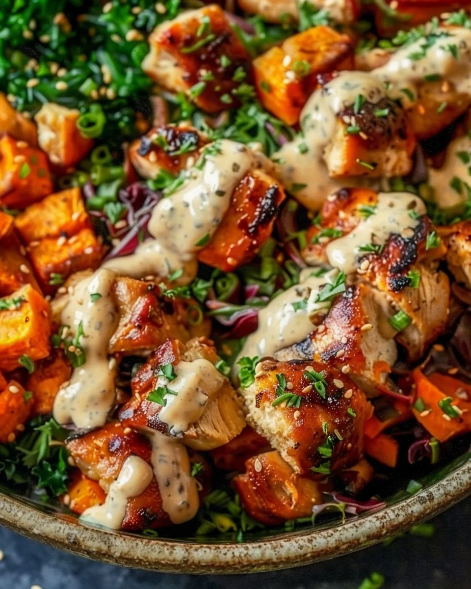 Chicken and Sweet Potato Bowls