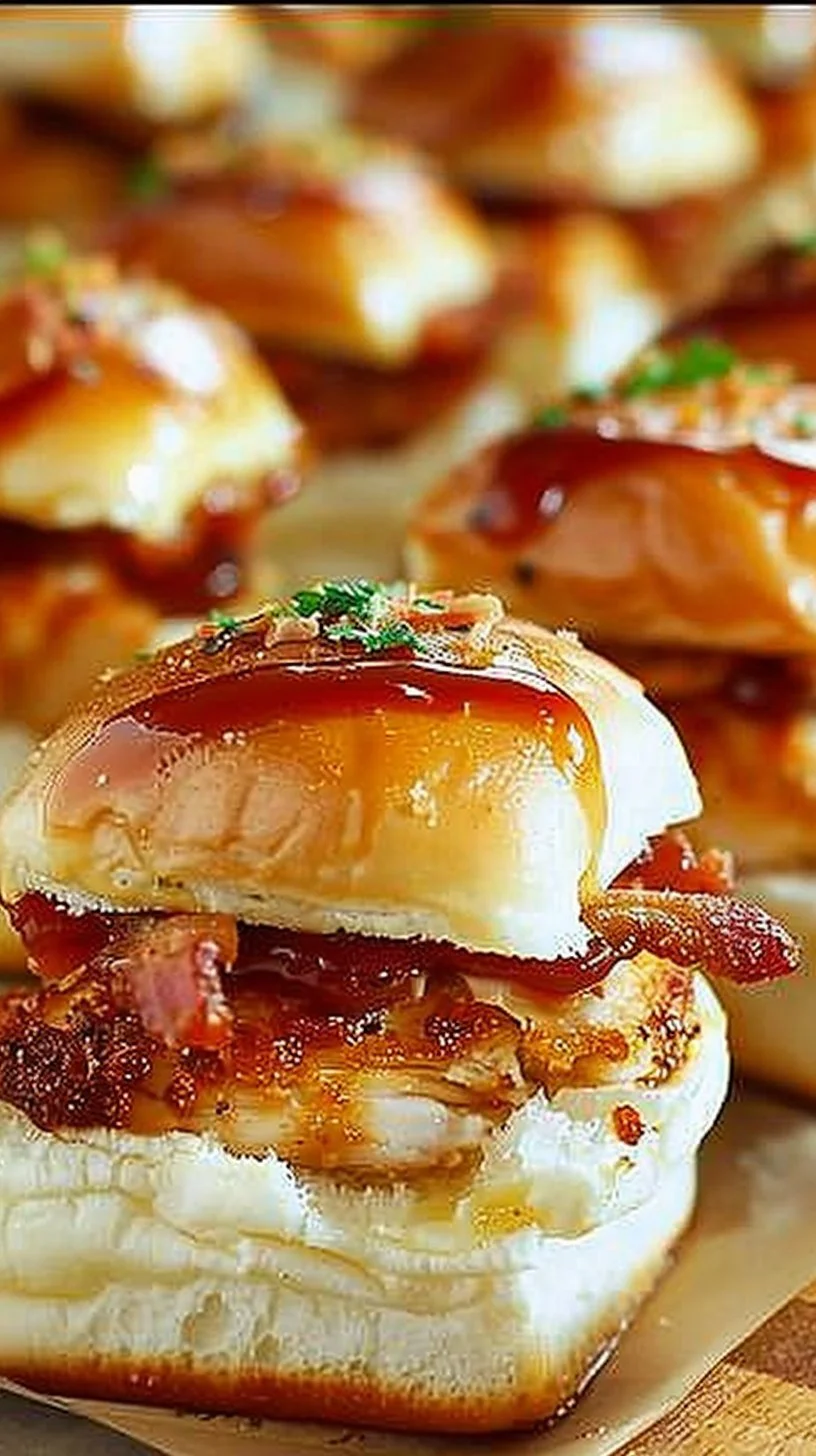 Chicken Bacon Ranch Sliders