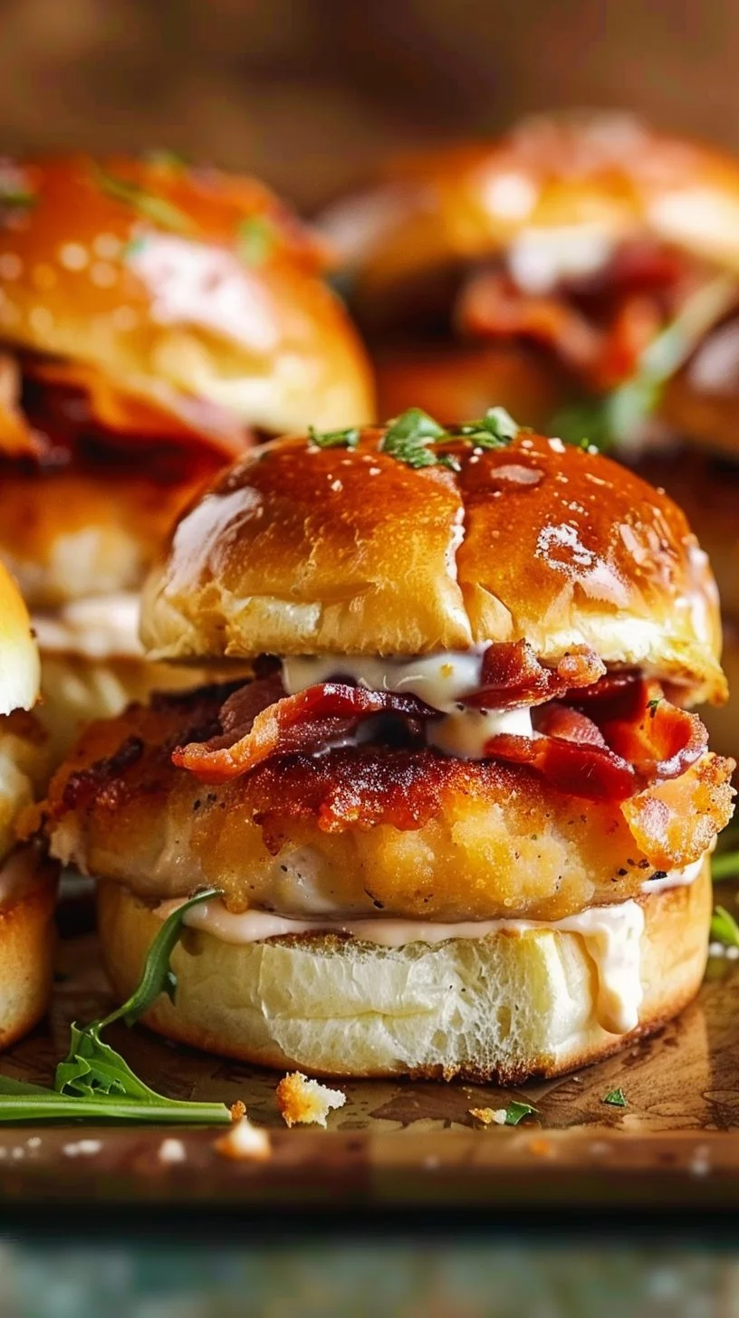 Chicken Bacon Ranch Sliders