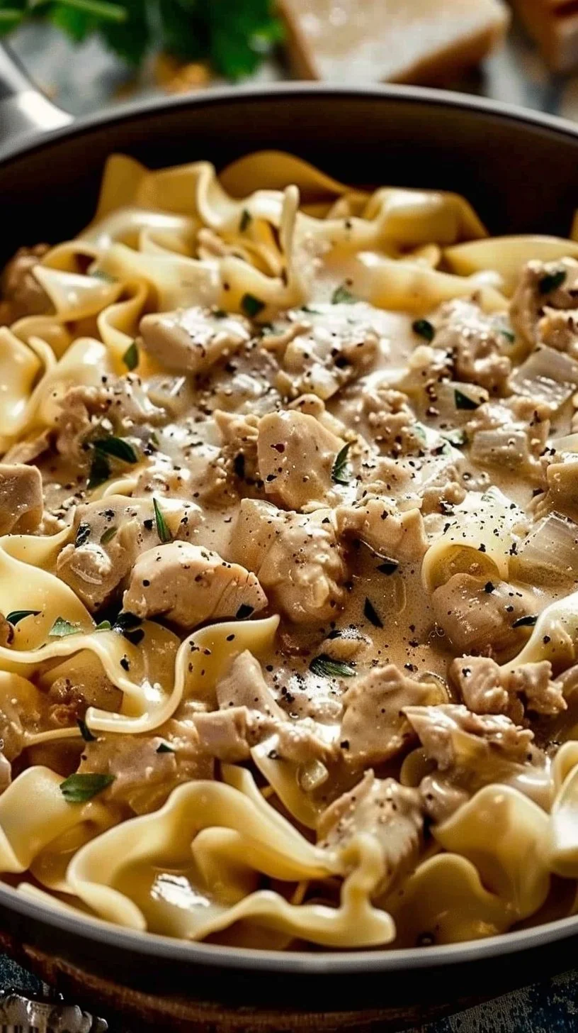 Creamy Turkey Stroganoff