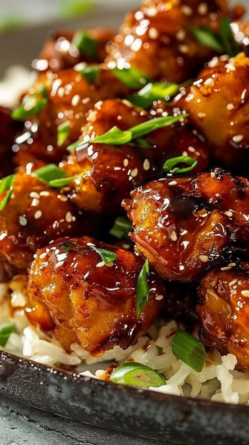 Crispy Honey Garlic Chicken Bites